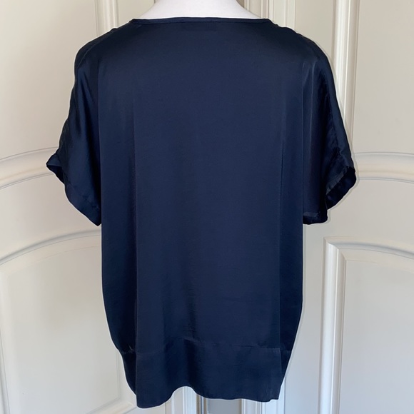 Tutu & Lilli navy blue oversized blouse size M - Picture 4 of 6